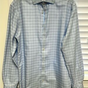 Charles Tyrwhitt Light Blue Plaid Dress Shirt